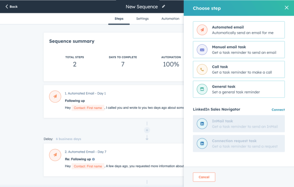 Automated Email Sequences for Sales